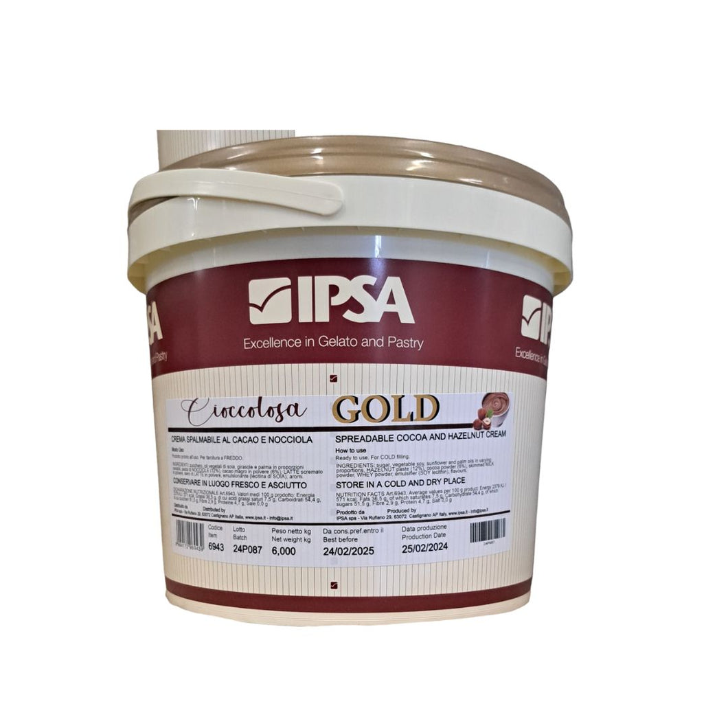 Cioccolosa Gold - crema Spalmabile al 12% Ipsa Kg 6