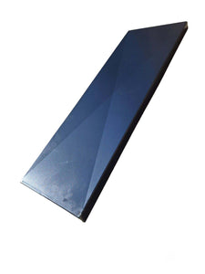 Teglia  in ferro alluminato cm. 20 x 60 x 2h Con diagonali ad "X" Antiflessione