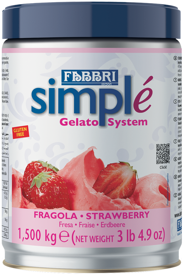 Simplé Fragola FABBRI 1,5 Kg